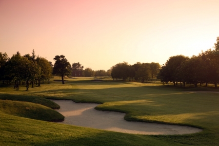 Sunset on the Brabazon course at the Belfry