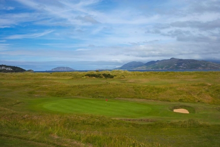 Green of the Portsalon golf course