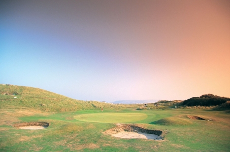 Green bunkers on Borth and Ynyslas golf course