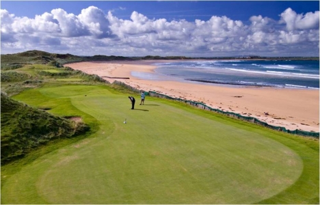 Beach from Doonbeg golf course Trump International Golf Links
