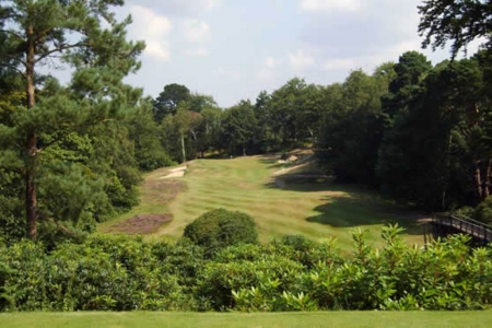 Narrow fairway at Addington