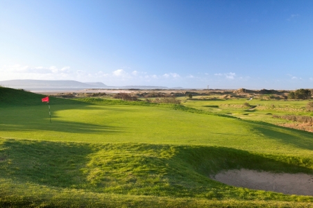 Elevated green on the Ashburnham golf course