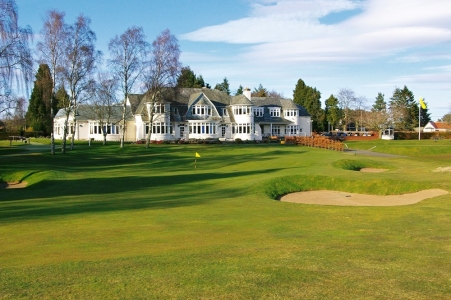 18th hole of the Rosemount golf course at Blairgowrie