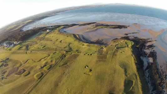 Aerial view at Kilspindie Golf Course