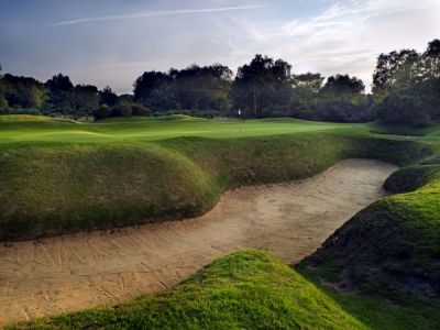 Incredible bunker at Woodhall Spa on the Hotchkin course