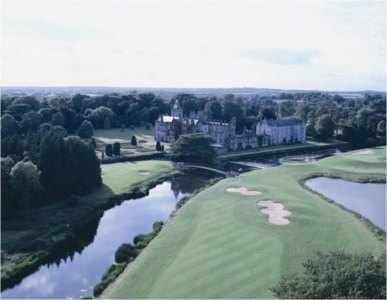Aerial View of a Par 5 on the Adare Manor golf course