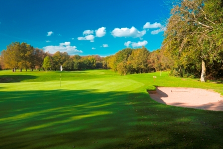 Large green on the Newport golf course