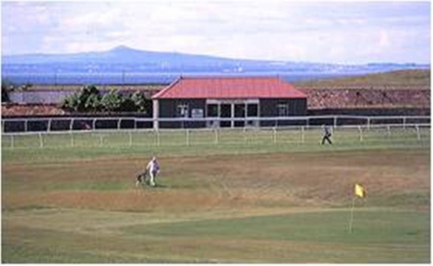 Horse race track behind Musselburgh Old Links