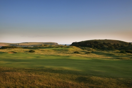 Undulated fairway on the Church course at St Enodoc golf club