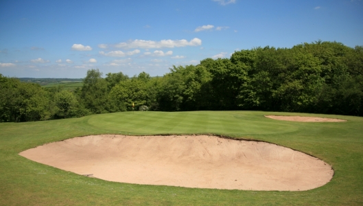Large bunker on the Carmarthen golf course