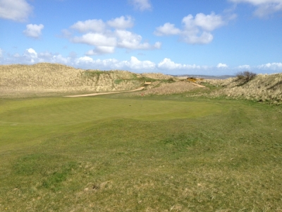Large green at County Louth golf course
