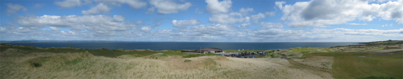 Panoramic view at the Castle Course