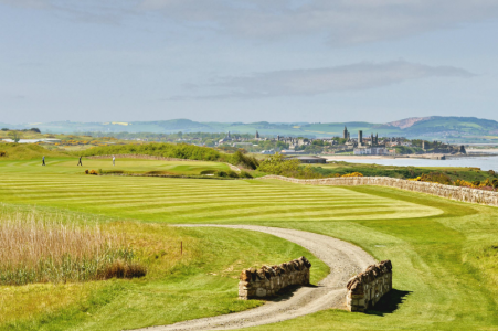 St Andrews behind the 17th hole of the Kittocks