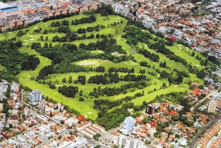 Vue aerienne du parcours de Porto Alegre