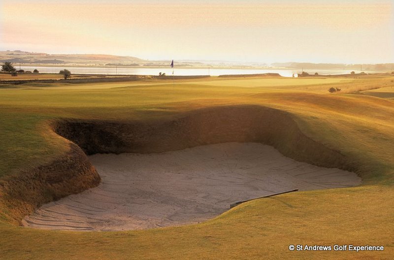 Large bunker at Craigielaw golf course