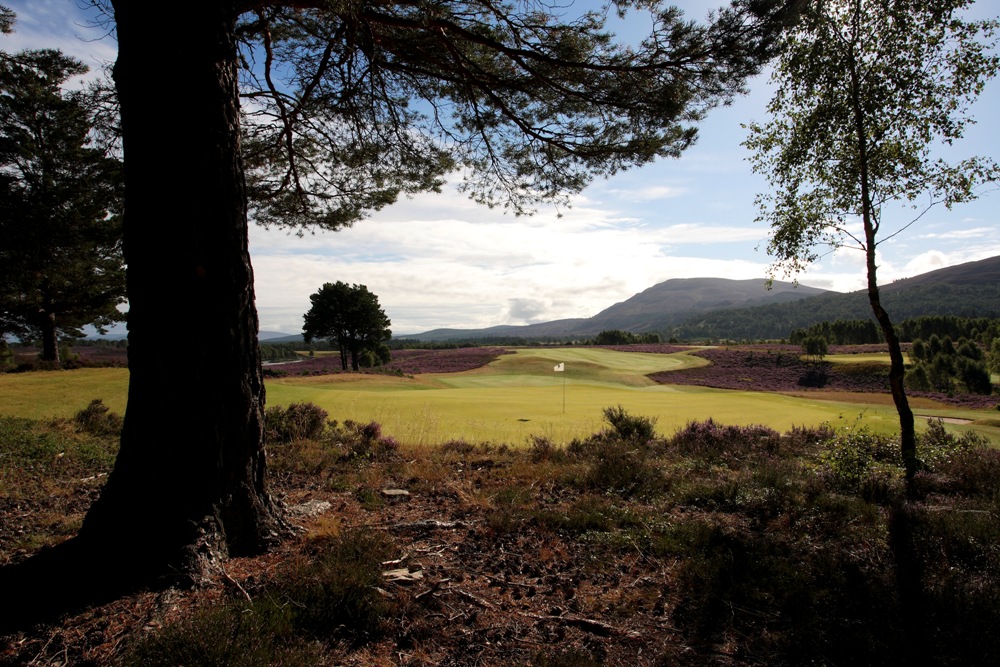 7th green at the Spey Valley golf course