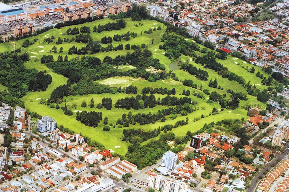 Vue aerienne du parcours de Porto Alegre