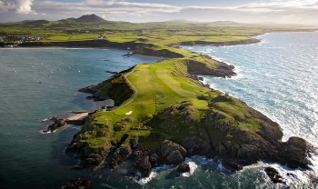 Vue aerienne sur le parcours de Nefyn District