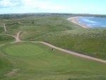 Golfers at Cruden Bay golf course