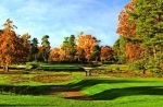 Golfers on a Par 3 at the Worplesdon golf course