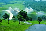 Arrosage du parcours de golf de Belas au Portugal
